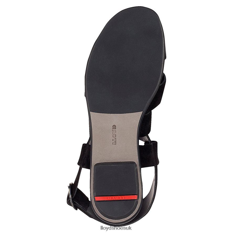 LLOYD Women SUEDE SANDALE H4BXXT1239 Shoes black
