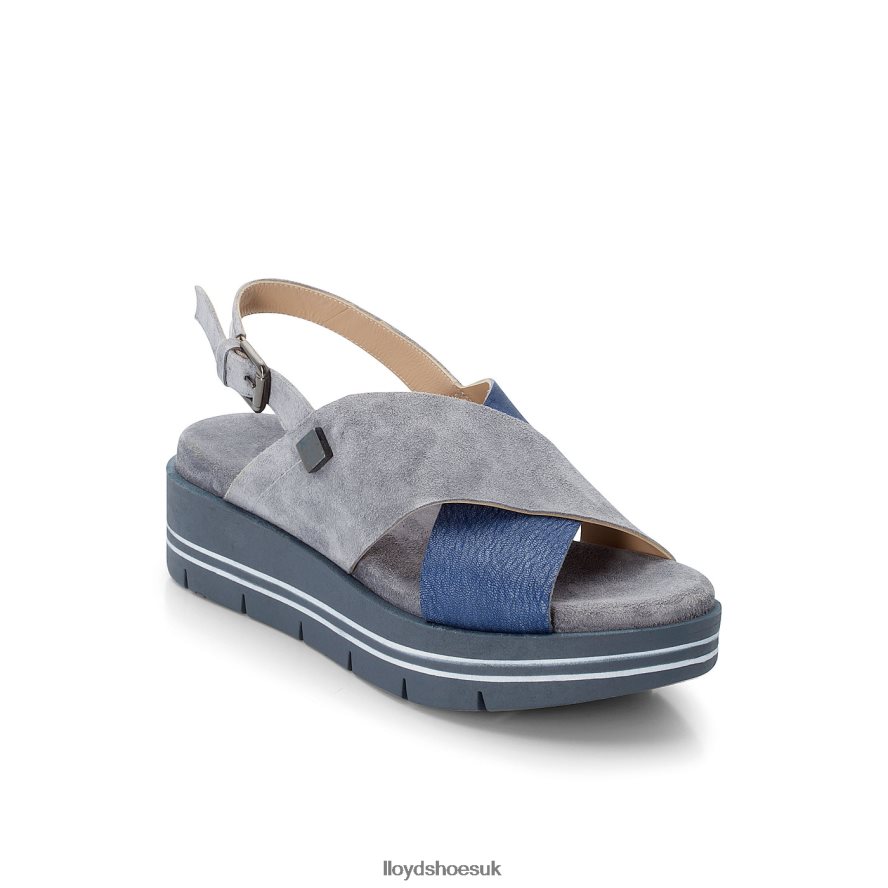 LLOYD Women SUEDE SANDALE H4BXXT1251 Shoes blue