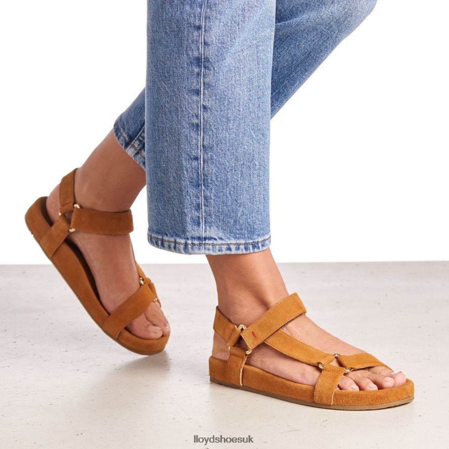 LLOYD Women SUEDE SURFACE SANDALE H4BXXT1228 Shoes brown