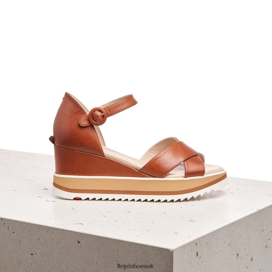 LLOYD Women WEDGE SANDALE H4BXXT1204 Shoes brown