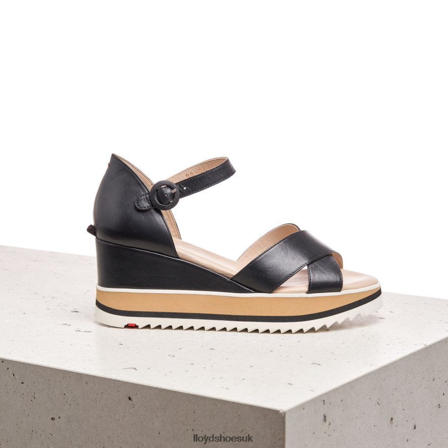 LLOYD Women WEDGE SANDALE H4BXXT1208 Shoes black