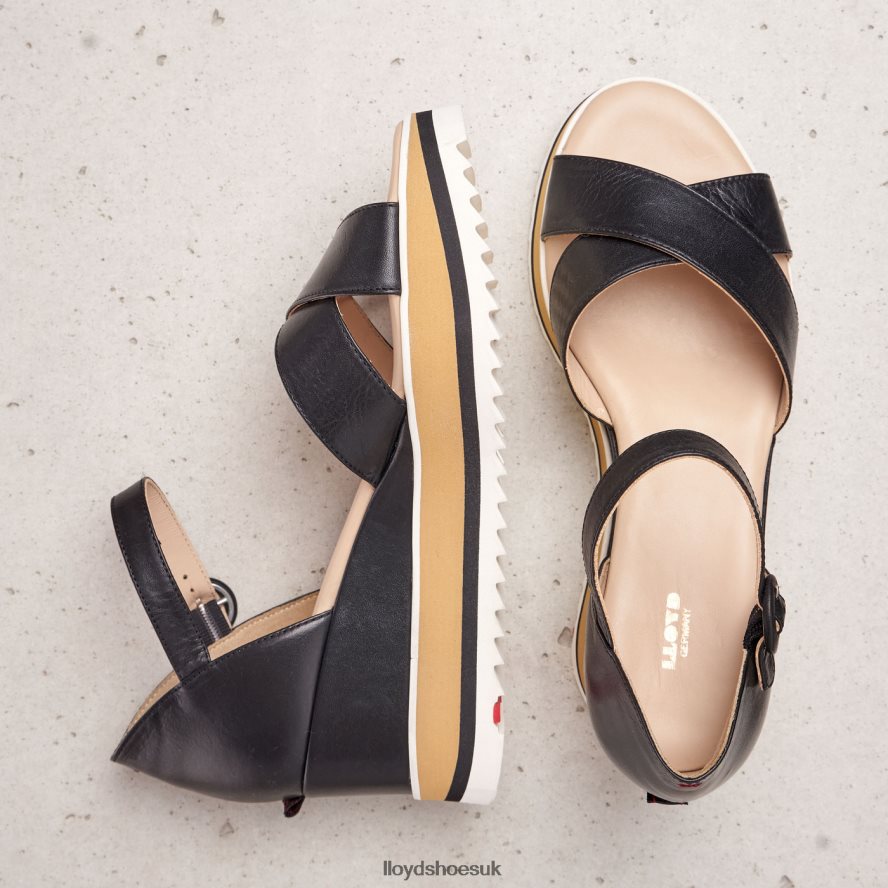 LLOYD Women WEDGE SANDALE H4BXXT1208 Shoes black