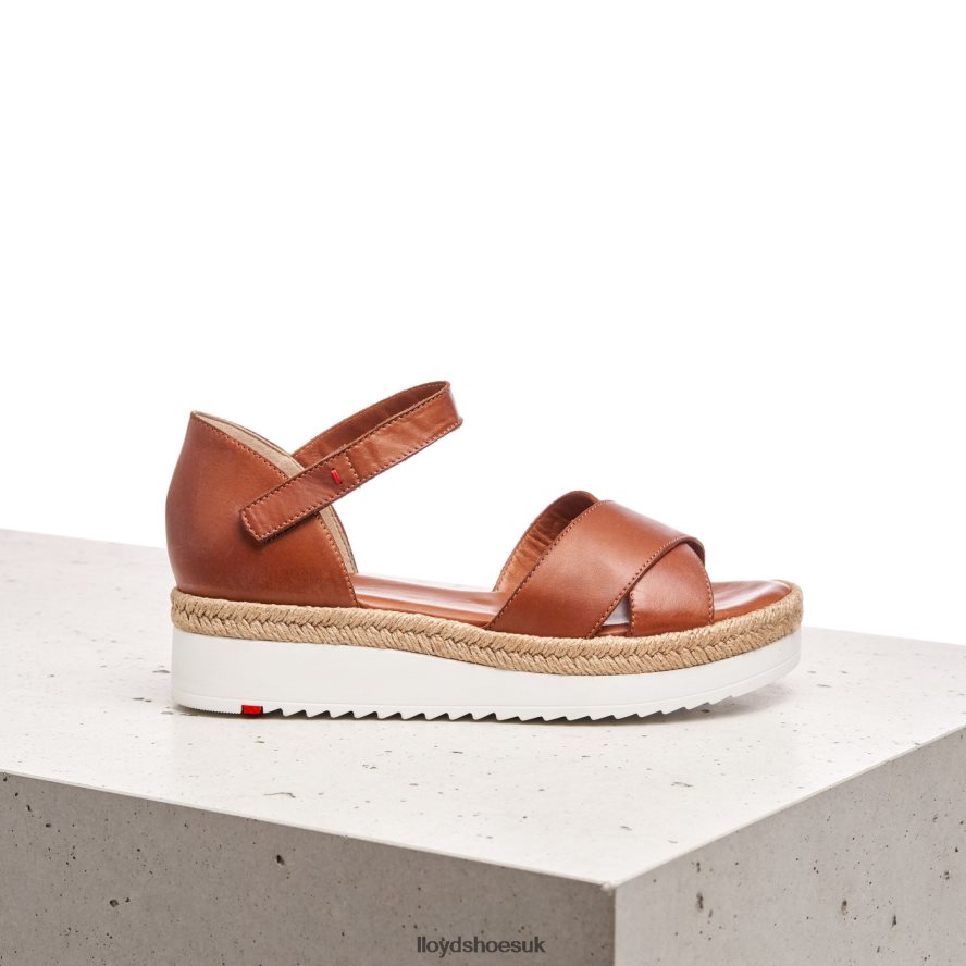 LLOYD Women WEDGE SANDALE H4BXXT1237 Shoes brown
