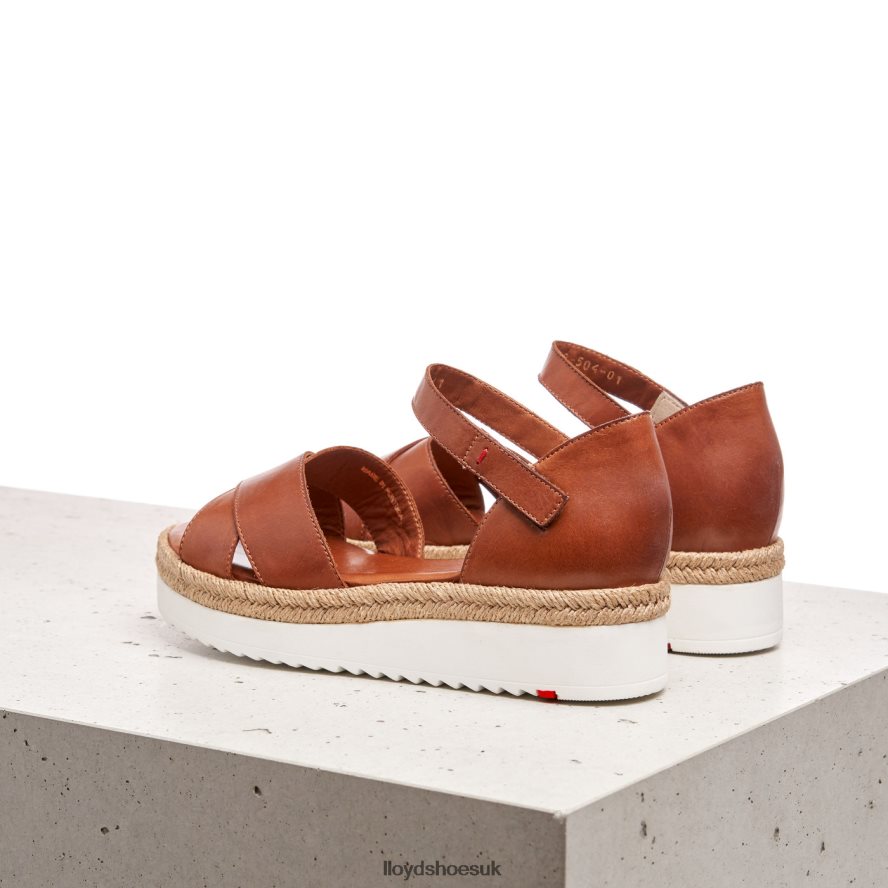LLOYD Women WEDGE SANDALE H4BXXT1237 Shoes brown