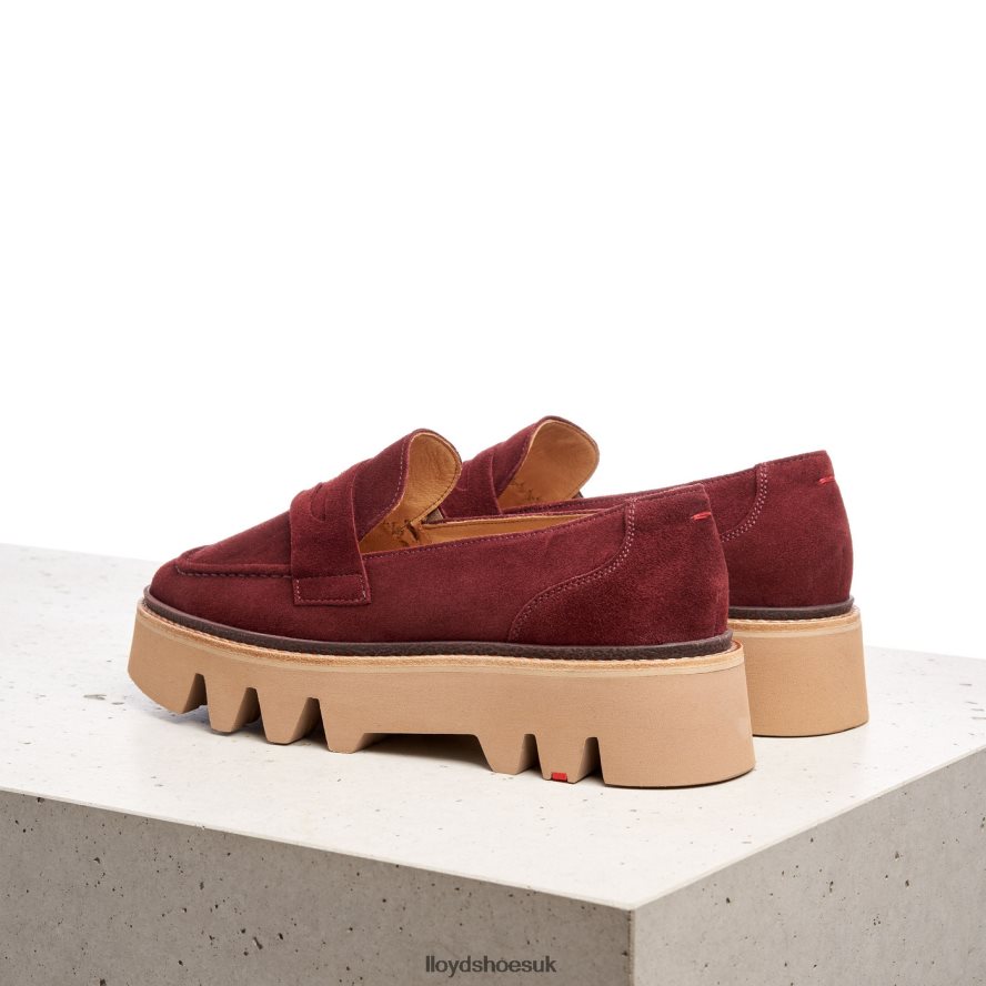 LLOYD Women LEATHER SLIP-ON SLIPPER H4BXXT1073 Shoes red