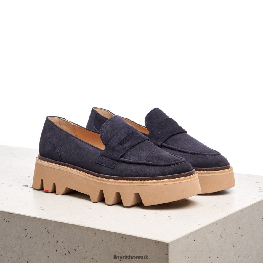 LLOYD Women LEATHER SLIP-ON SLIPPER H4BXXT1074 Shoes blue