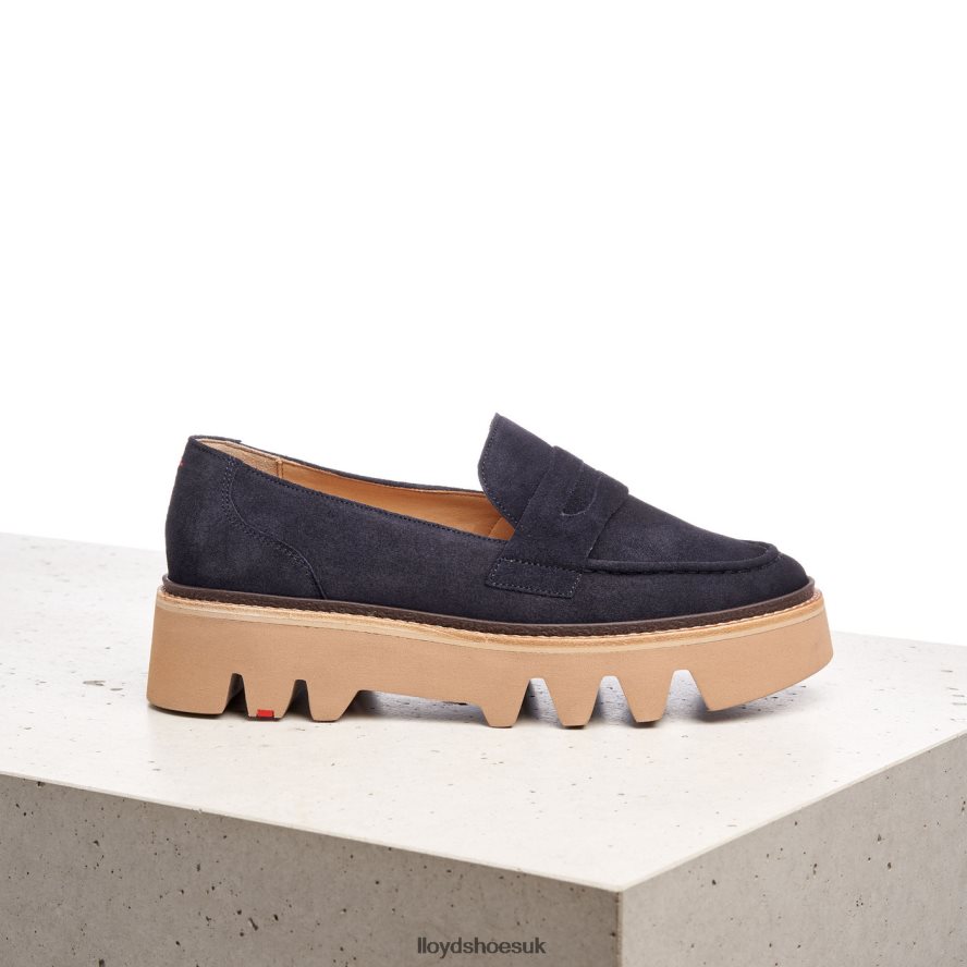 LLOYD Women LEATHER SLIP-ON SLIPPER H4BXXT1074 Shoes blue