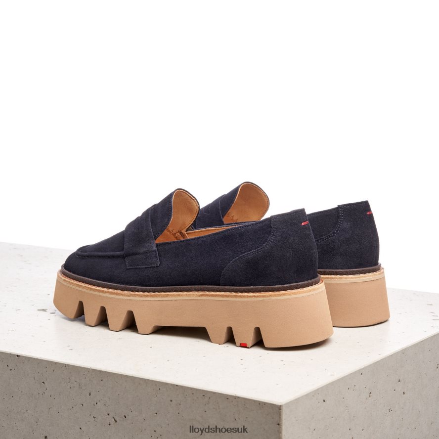 LLOYD Women LEATHER SLIP-ON SLIPPER H4BXXT1074 Shoes blue