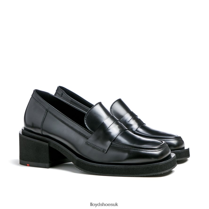 LLOYD Women LEATHER SLIP ON SLIPPER H4BXXT1113 Shoes black