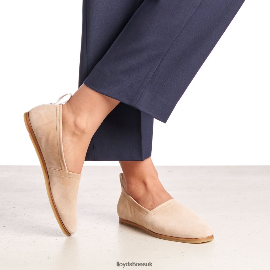 LLOYD Women LEATHER SLIP ON SLIPPER H4BXXT1129 Shoes beige