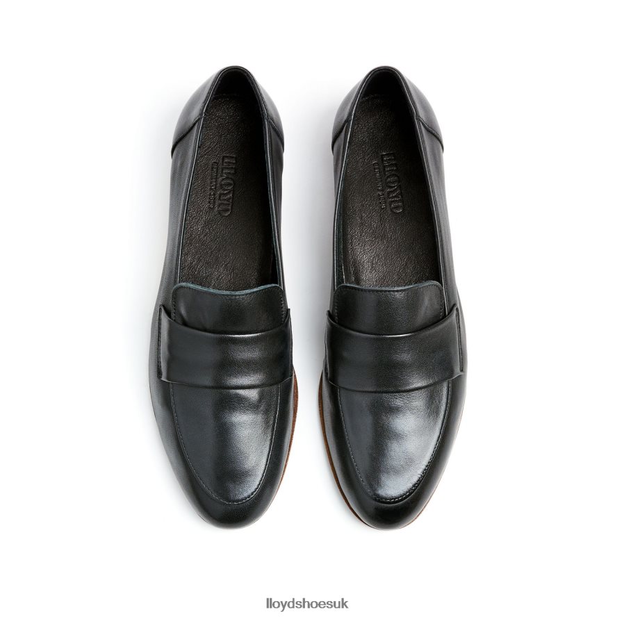 LLOYD Women ROUGH LEATHER SLIP-ON SLIPPER H4BXXT1005 Shoes black