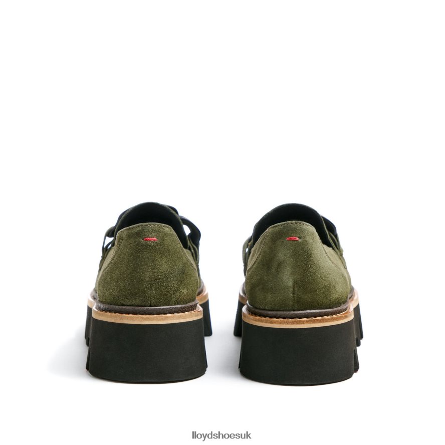 LLOYD Women ROUGH LEATHER SLIP-ON SLIPPER H4BXXT1019 Shoes green