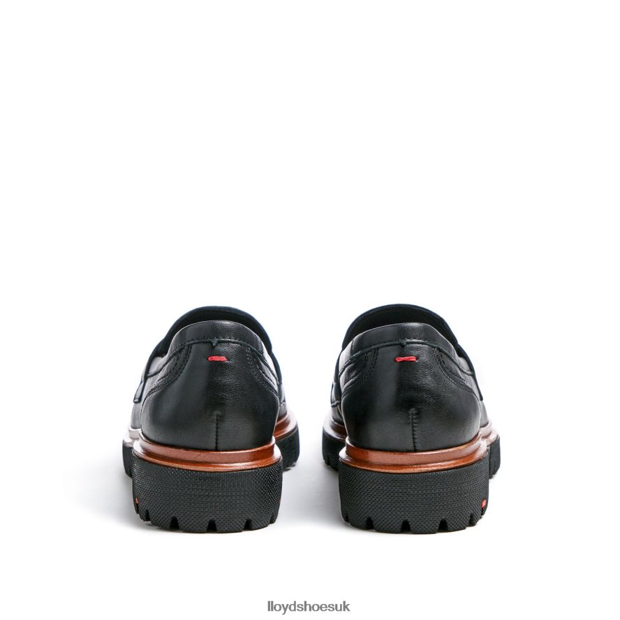 LLOYD Women SLIP ON LEATHER SLIPPER H4BXXT1116 Shoes black