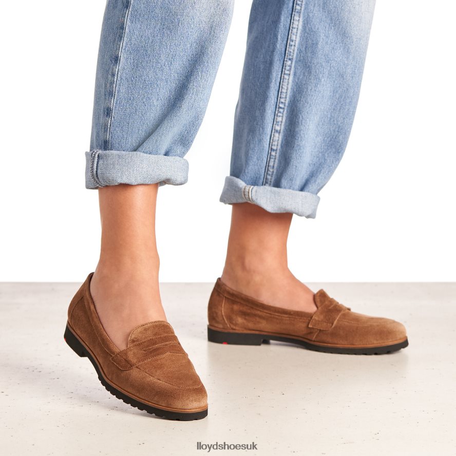 LLOYD Women SLIP ON LEATHER SLIPPER H4BXXT1148 Shoes brown