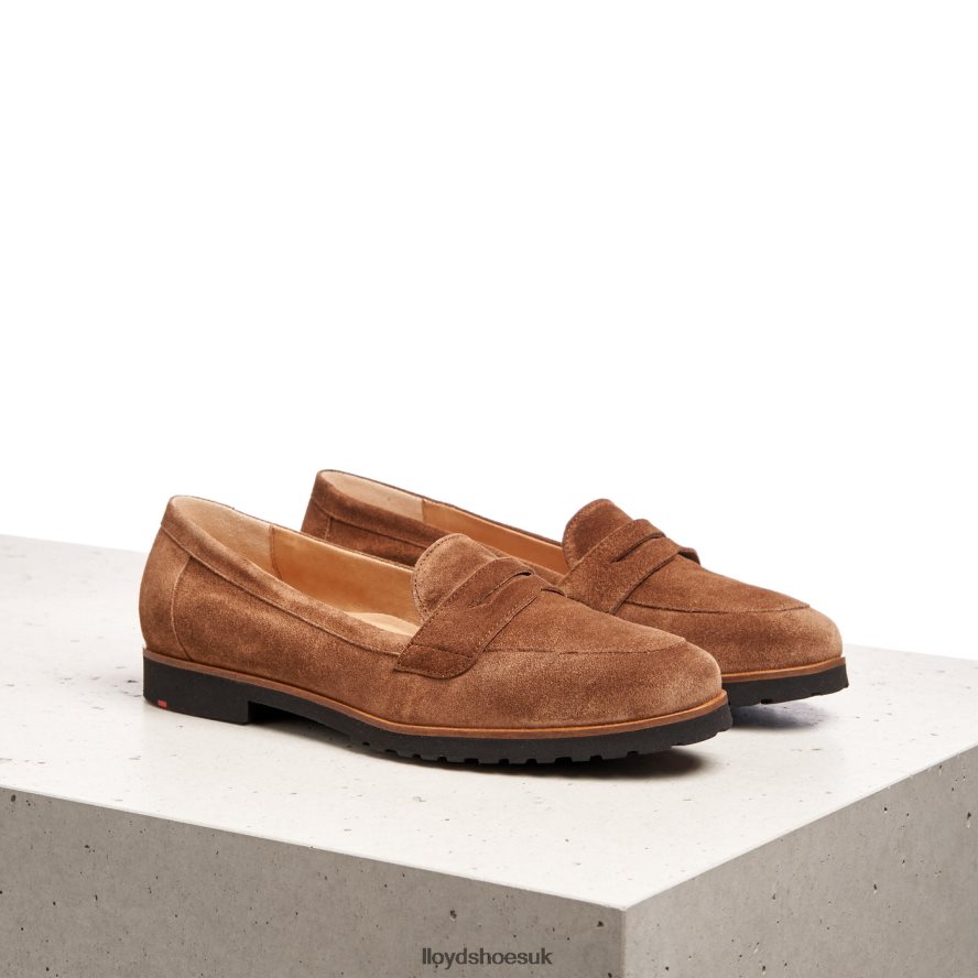 LLOYD Women SLIP ON LEATHER SLIPPER H4BXXT1148 Shoes brown