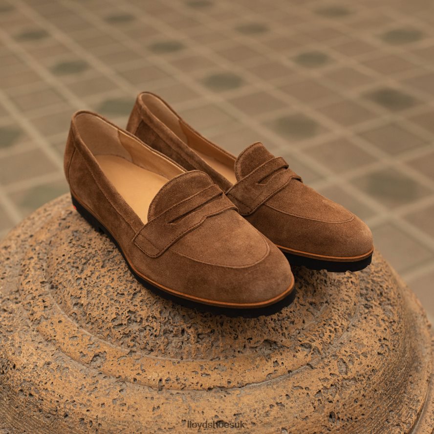 LLOYD Women SLIP ON LEATHER SLIPPER H4BXXT1148 Shoes brown