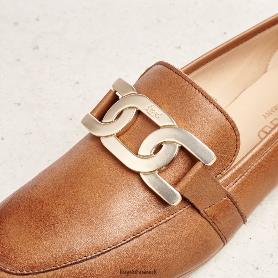 LLOYD Women SMOOTH LEATHER SLIPPER H4BXXT1040 Shoes brown