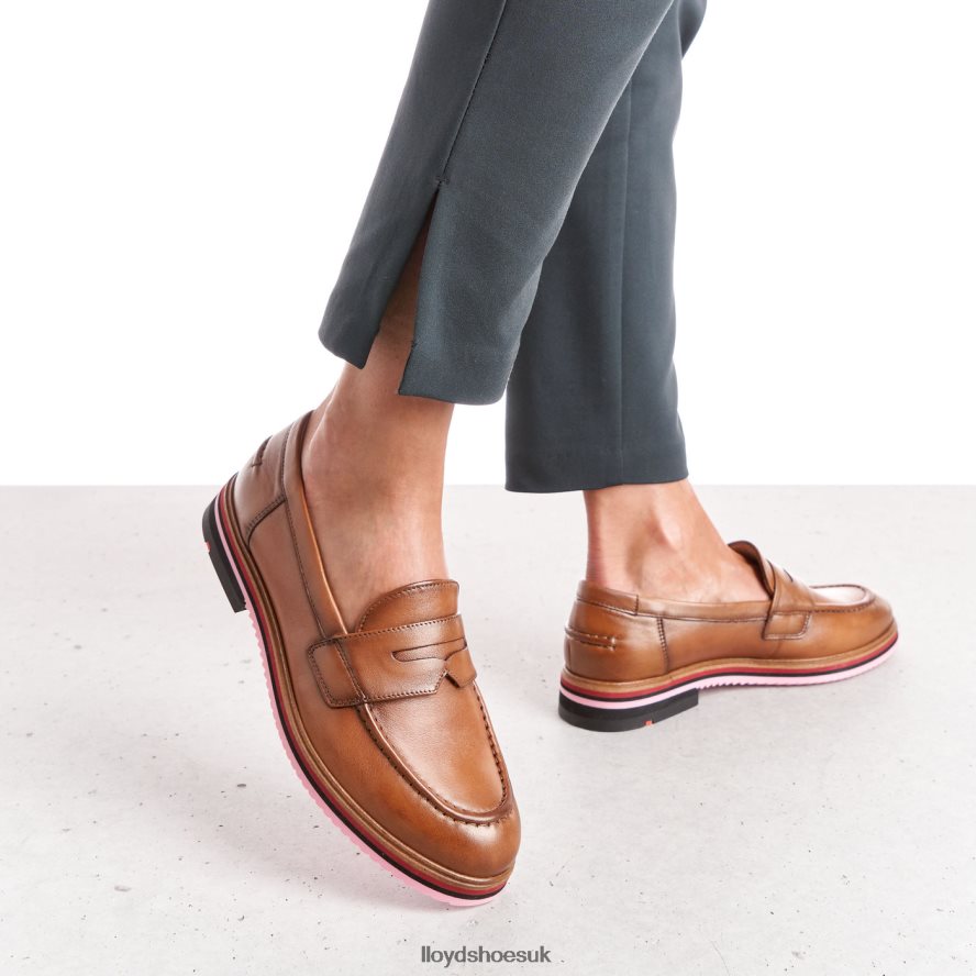 LLOYD Women SMOOTH LEATHER SLIPPER H4BXXT1045 Shoes brown