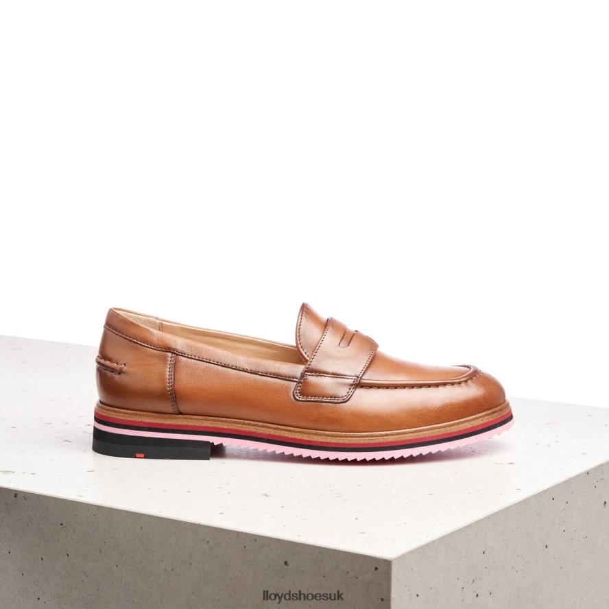 LLOYD Women SMOOTH LEATHER SLIPPER H4BXXT1045 Shoes brown