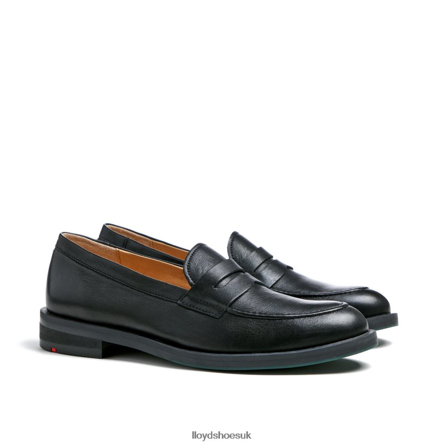 LLOYD Women SMOOTH LEATHER SLIP-ON SLIPPER H4BXXT1025 Shoes black