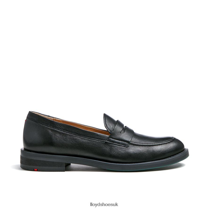 LLOYD Women SMOOTH LEATHER SLIP-ON SLIPPER H4BXXT1025 Shoes black