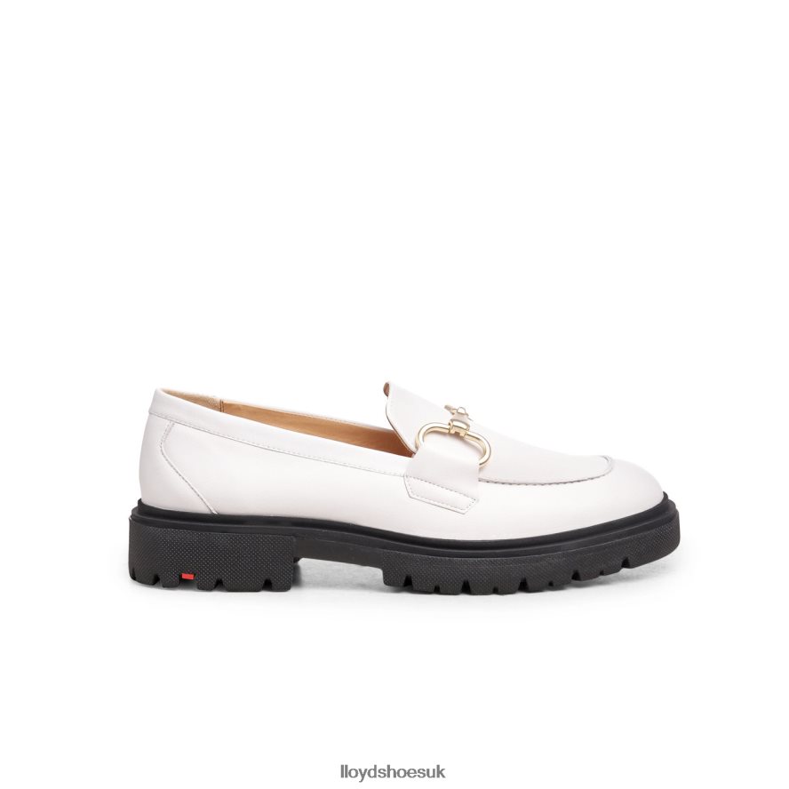 LLOYD Women SMOOTH LEATHER SLIP-ON SLIPPER H4BXXT1034 Shoes white