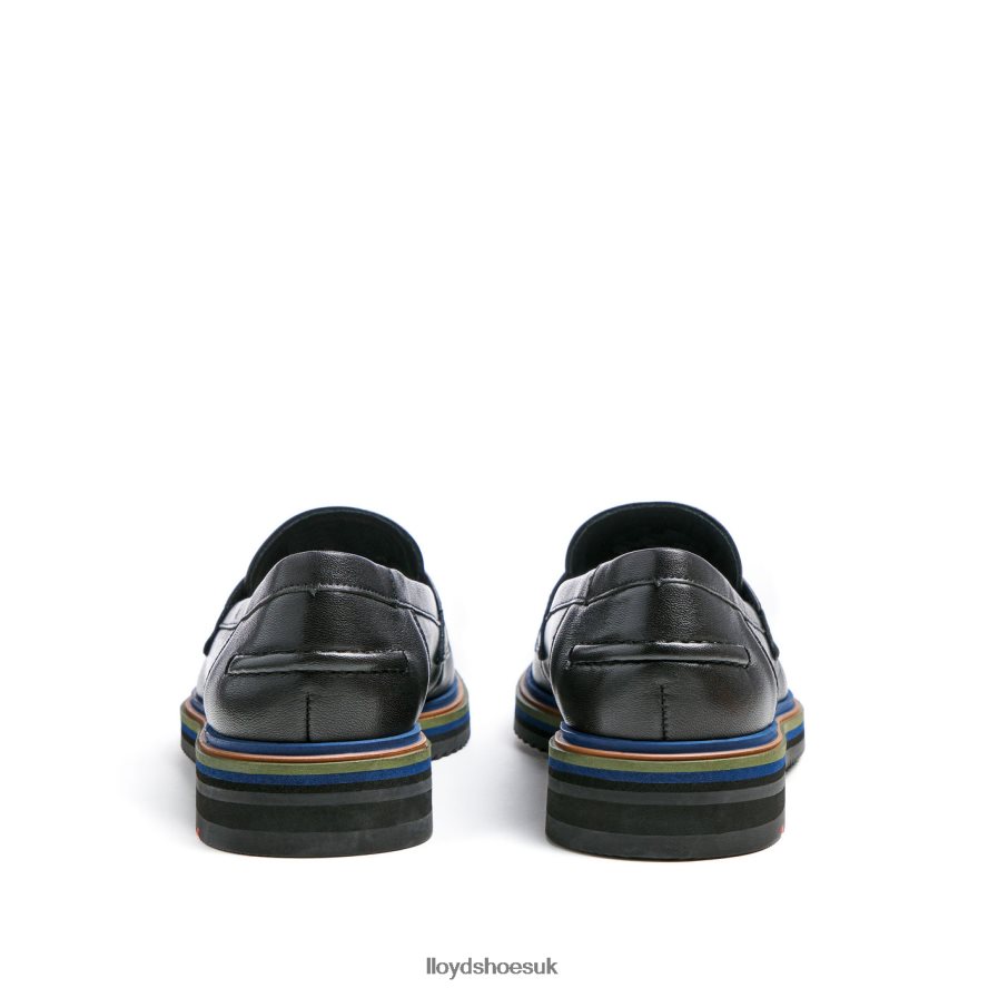 LLOYD Women SMOOTH LEATHER SLIP-ON SLIPPER H4BXXT1046 Shoes black