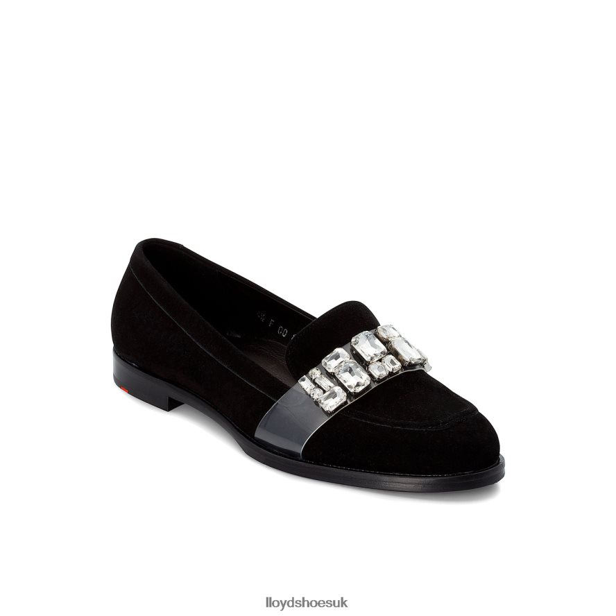 LLOYD Women SUEDE SLIPPER H4BXXT1138 Shoes black