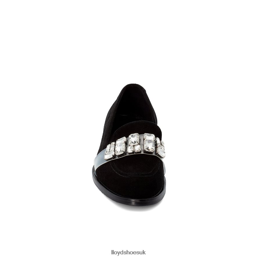 LLOYD Women SUEDE SLIPPER H4BXXT1138 Shoes black