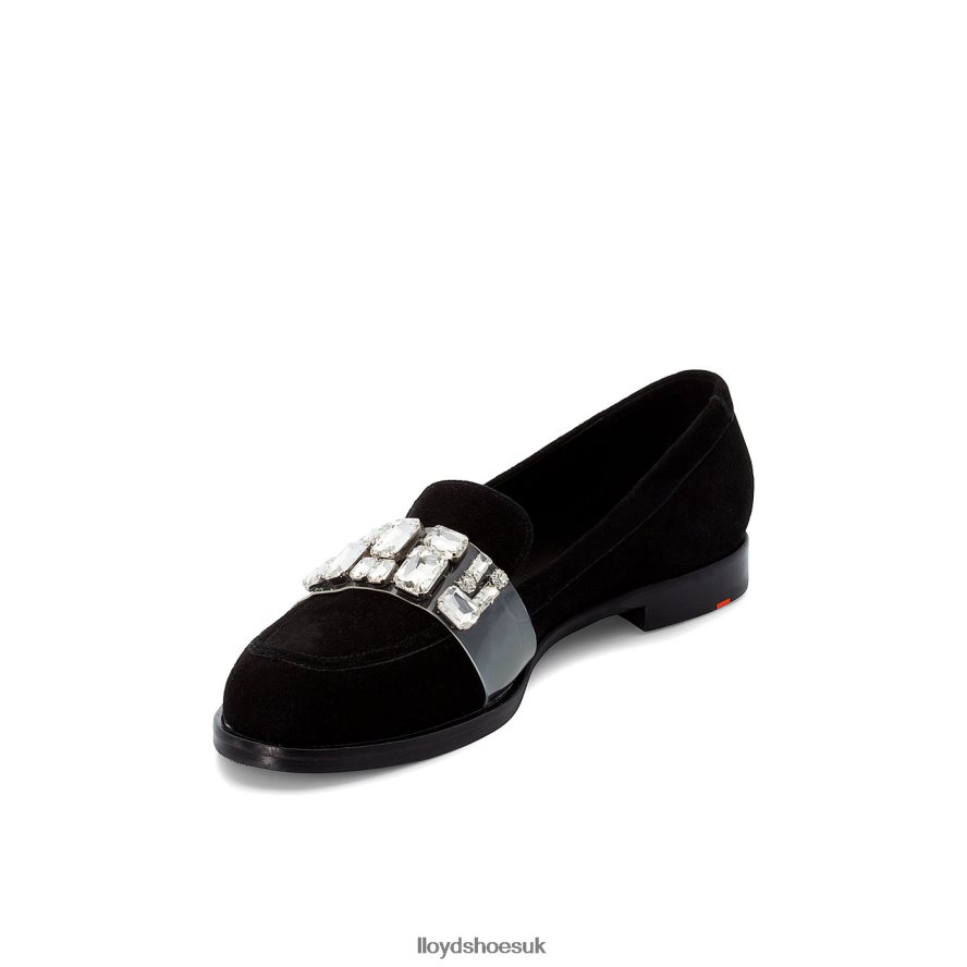 LLOYD Women SUEDE SLIPPER H4BXXT1138 Shoes black