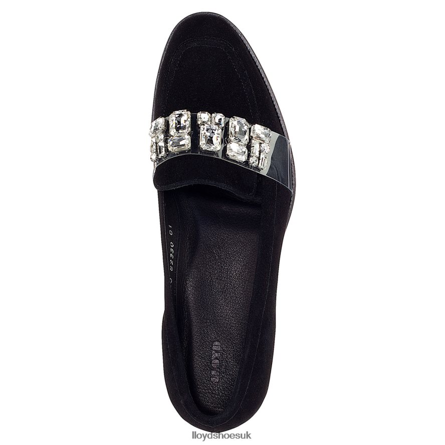LLOYD Women SUEDE SLIPPER H4BXXT1138 Shoes black