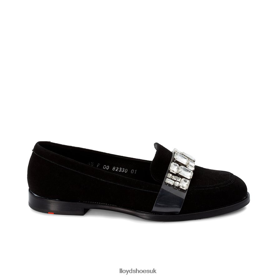 LLOYD Women SUEDE SLIPPER H4BXXT1138 Shoes black
