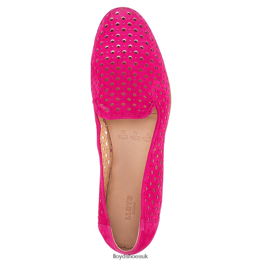 LLOYD Women SUEDE SLIPPER H4BXXT1141 Shoes red