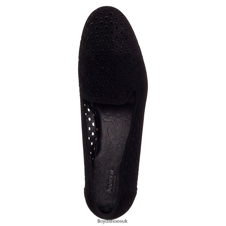 LLOYD Women SUEDE SLIPPER H4BXXT1145 Shoes black