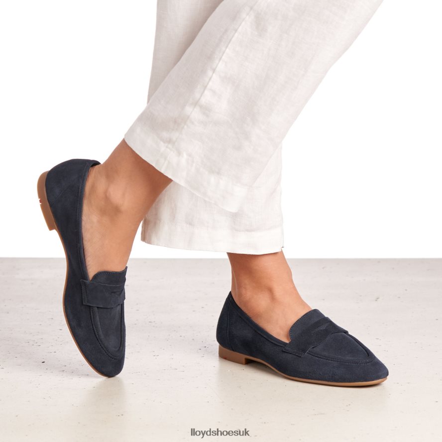 LLOYD Women SUEDE SLIPPER H4BXXT1152 Shoes blue