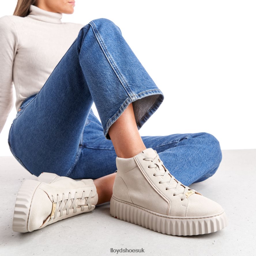LLOYD Women HIGH TOP SNEAKERS H4BXXT770 Shoes beige