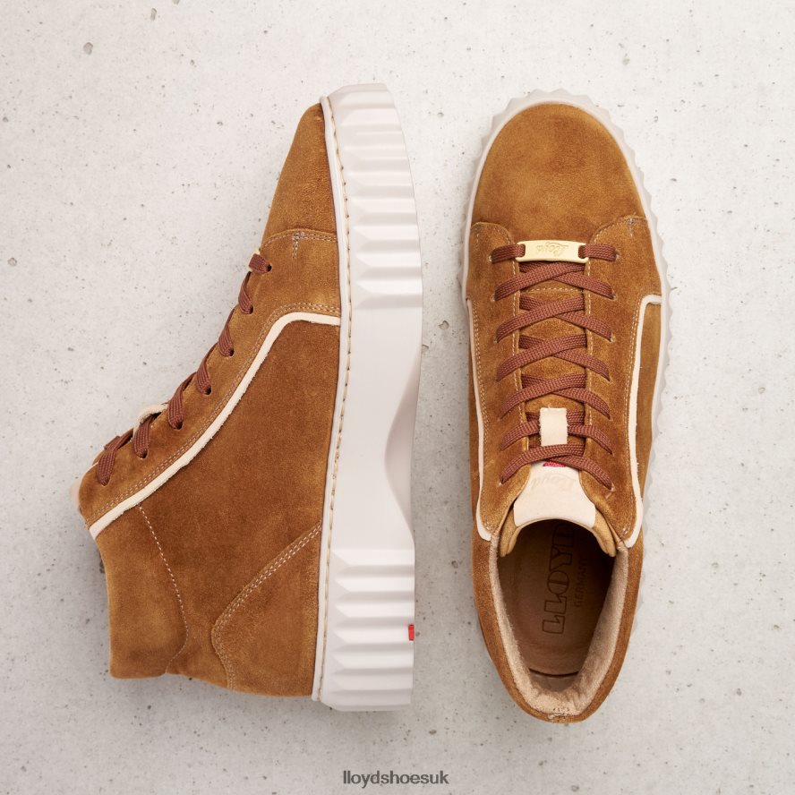 LLOYD Women HIGH TOP SNEAKERS H4BXXT771 Shoes brown