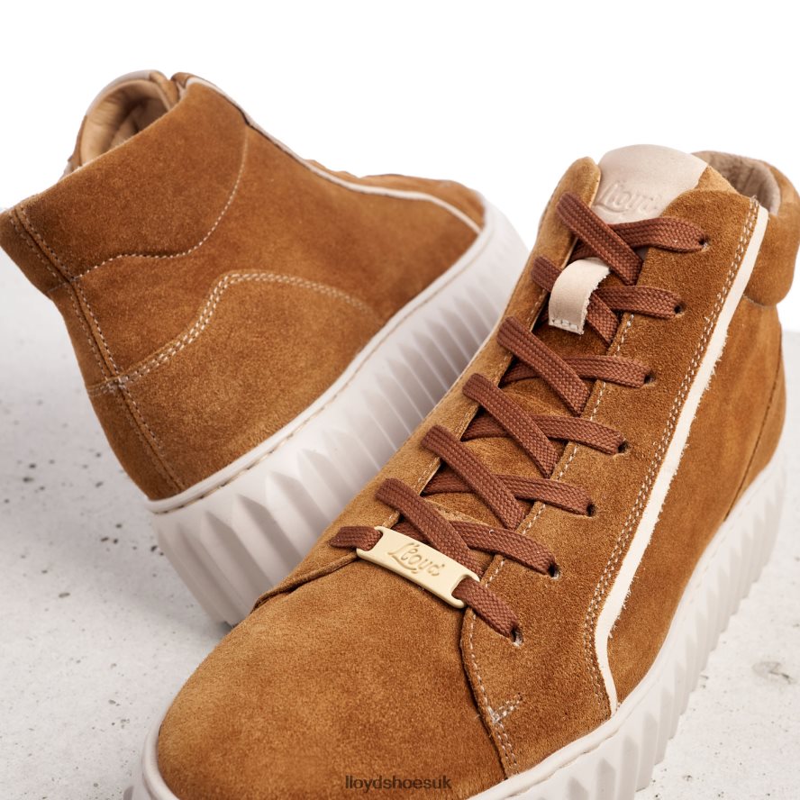 LLOYD Women HIGH TOP SNEAKERS H4BXXT771 Shoes brown