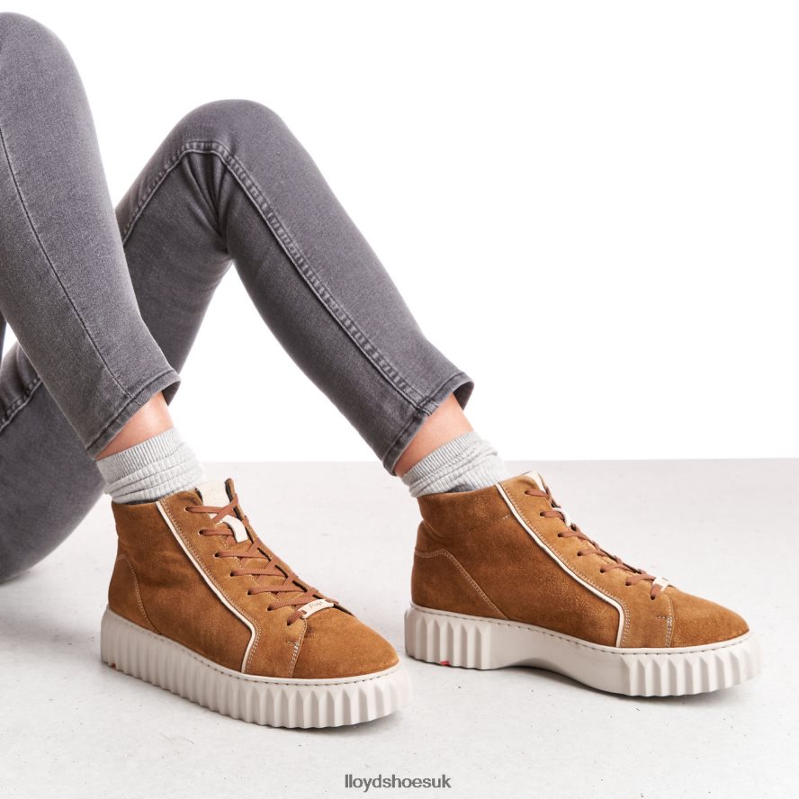 LLOYD Women HIGH TOP SNEAKERS H4BXXT777 Shoes brown