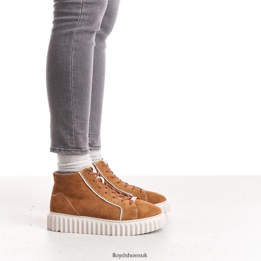 LLOYD Women HIGH TOP SNEAKERS H4BXXT777 Shoes brown