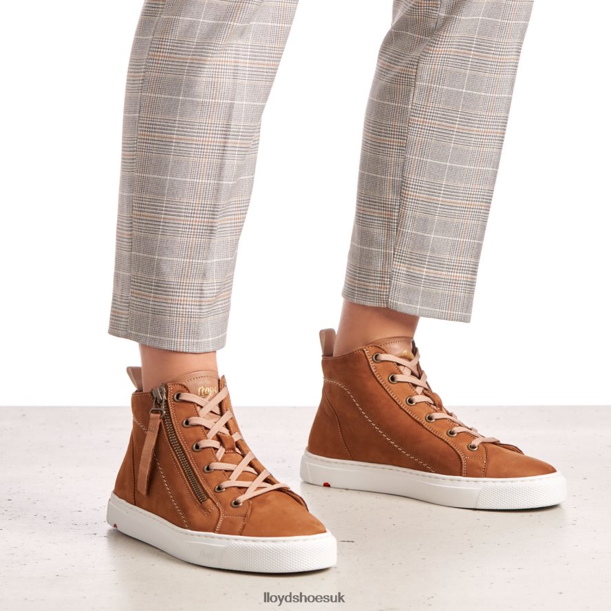LLOYD Women HIGH TOP SNEAKERS H4BXXT859 Shoes brown