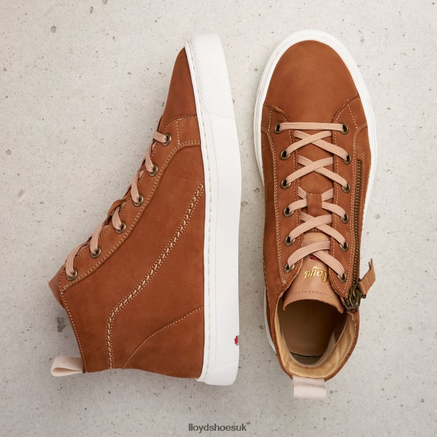 LLOYD Women HIGH TOP SNEAKERS H4BXXT859 Shoes brown