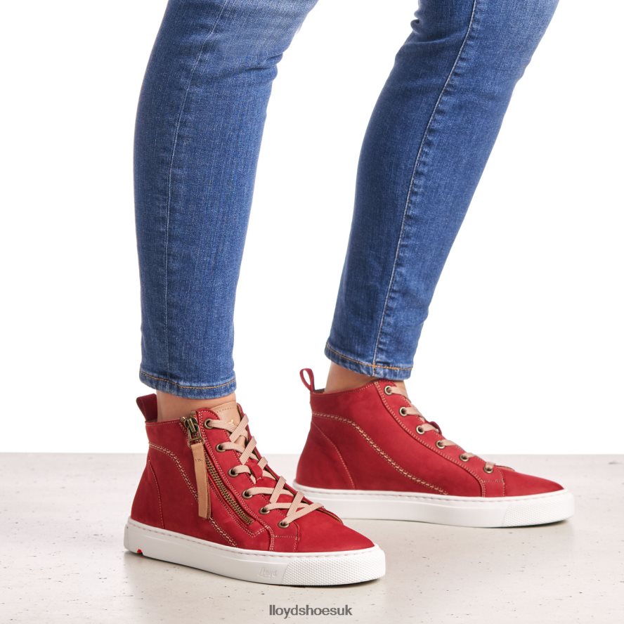 LLOYD Women HIGH TOP SNEAKERS H4BXXT860 Shoes red