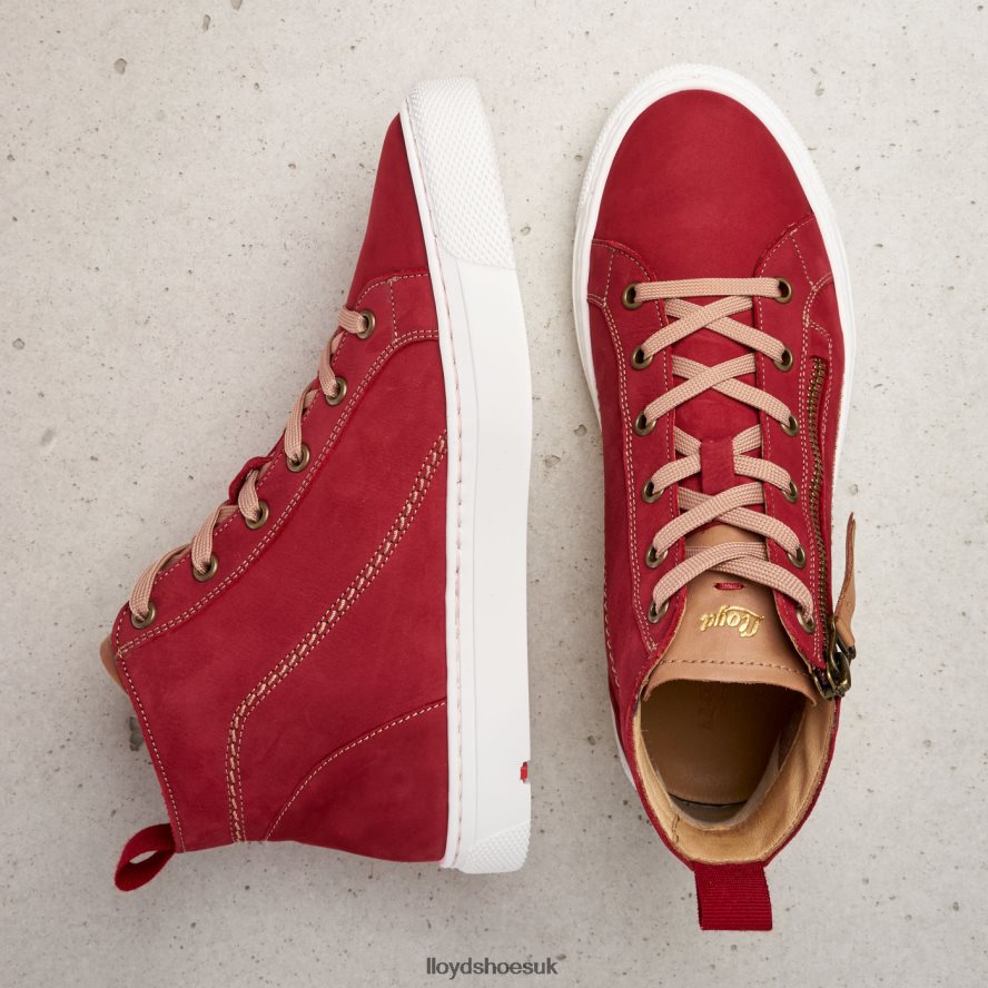 LLOYD Women HIGH TOP SNEAKERS H4BXXT860 Shoes red