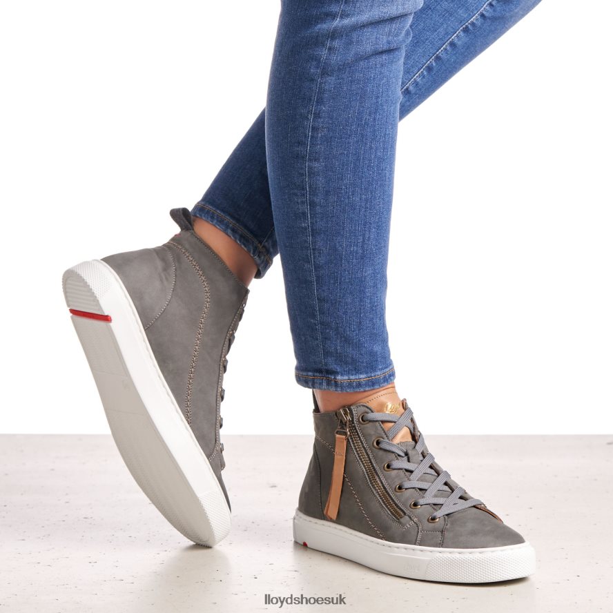 LLOYD Women HIGH TOP SNEAKERS H4BXXT873 Shoes grey