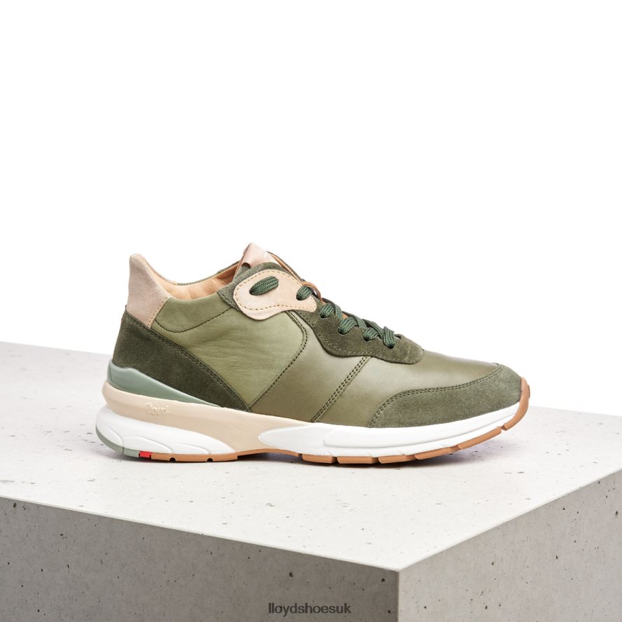 LLOYD Women LEATHER LOW TOP SNEAKERS H4BXXT767 Shoes green
