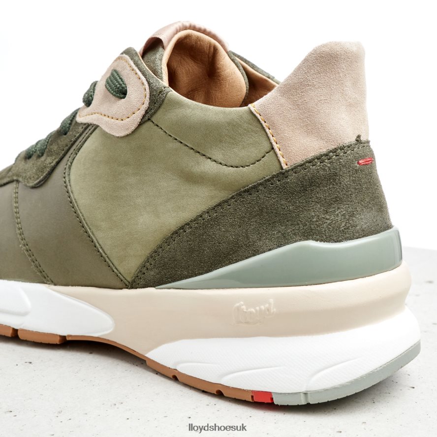 LLOYD Women LEATHER LOW TOP SNEAKERS H4BXXT767 Shoes green