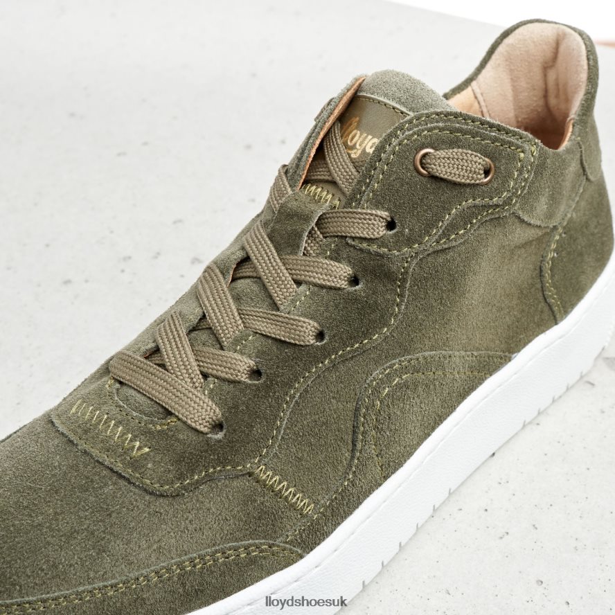 LLOYD Women LEATHER LOW TOP SNEAKERS H4BXXT768 Shoes green