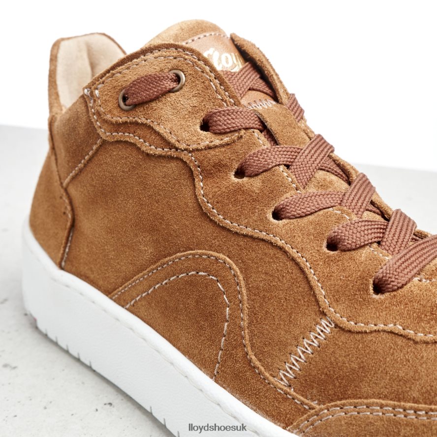 LLOYD Women LEATHER LOW TOP SNEAKERS H4BXXT782 Shoes brown
