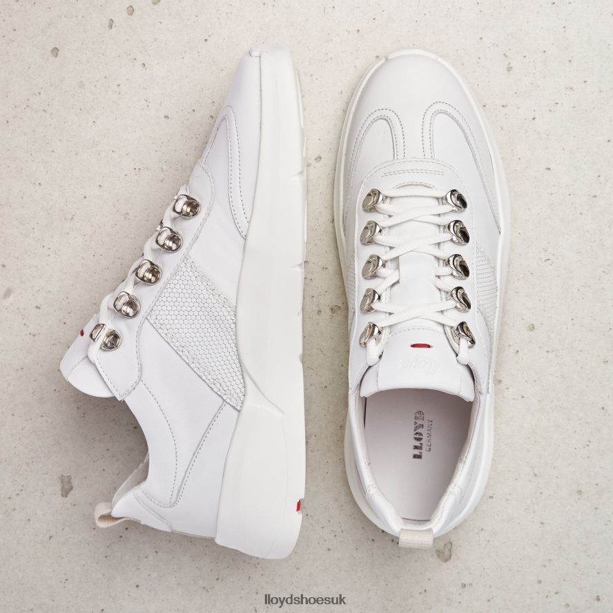 LLOYD Women LEATHER SNEAKERS H4BXXT790 Shoes white
